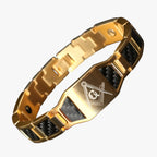 Armband met magneetsluiting en gepolijste schakels