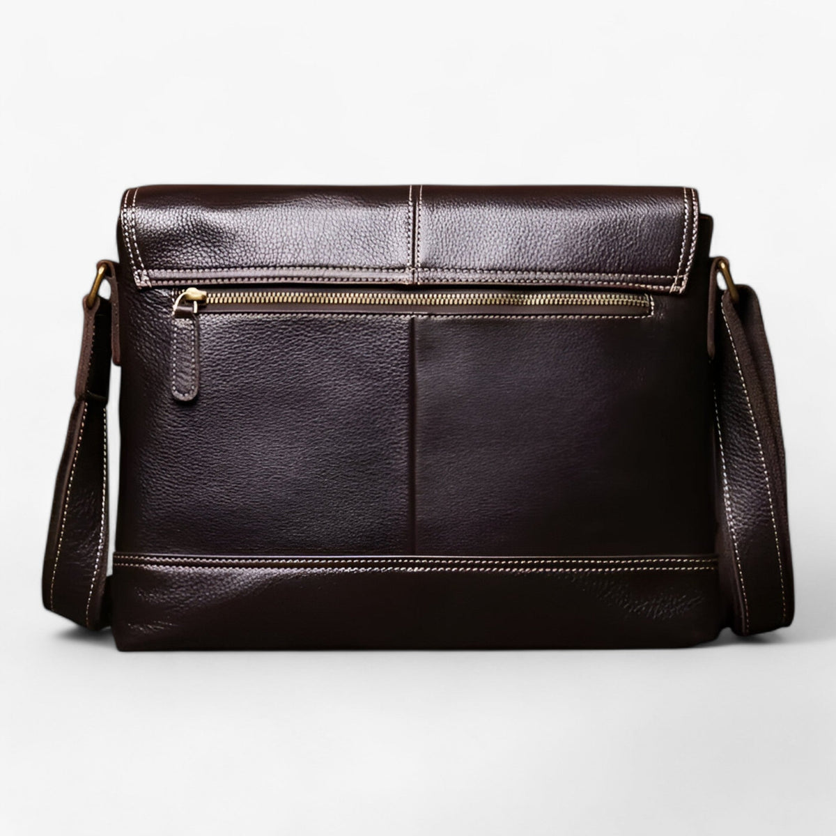 Timeless Durable Leather Messenger Shoulder Bag