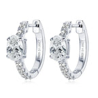 Crystal Hoop Earrings in Two Tones