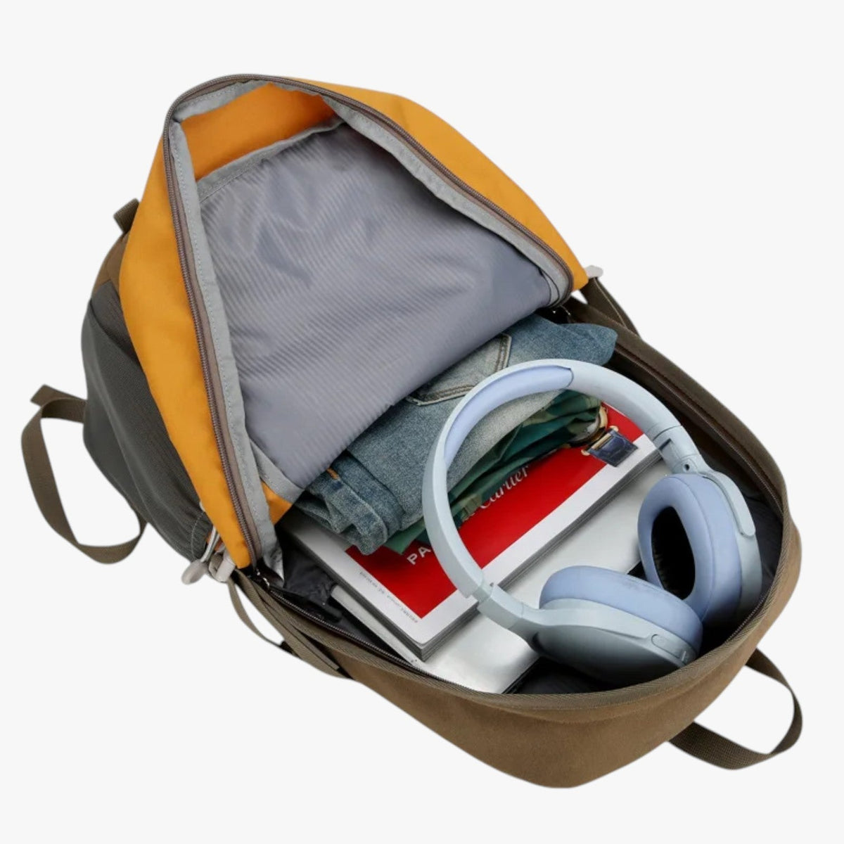 Waterproof Nylon Backpack with Padded Straps for Hiking