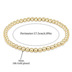 Gold-Tone Turquoise-Look Beaded Bracelet