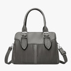 Soft PU Leather Three-Compartment Backpack