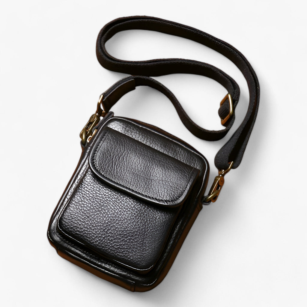 Men's Small Black Premium Everyday Shoulder Bag