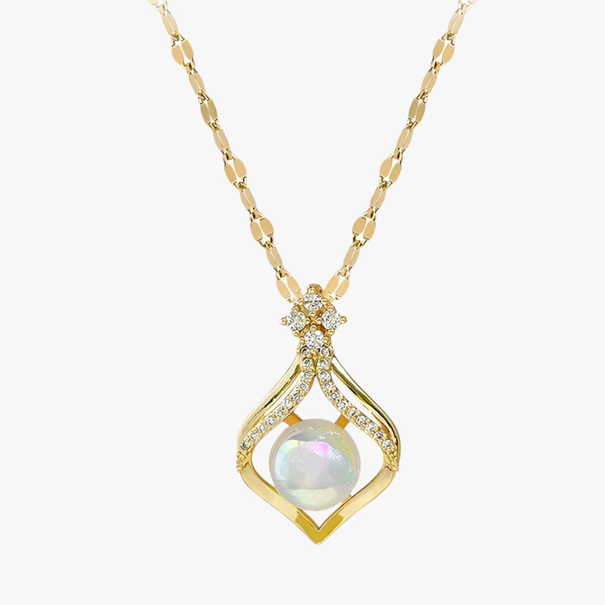 Parelketting met zeemeermin-geïnspireerde details