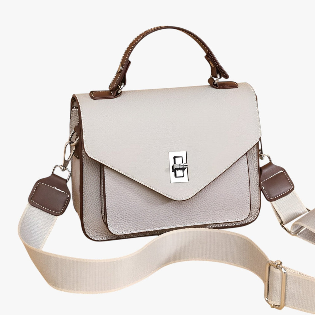 Timeless Smooth Genuine Leather Handbag in Four Colours