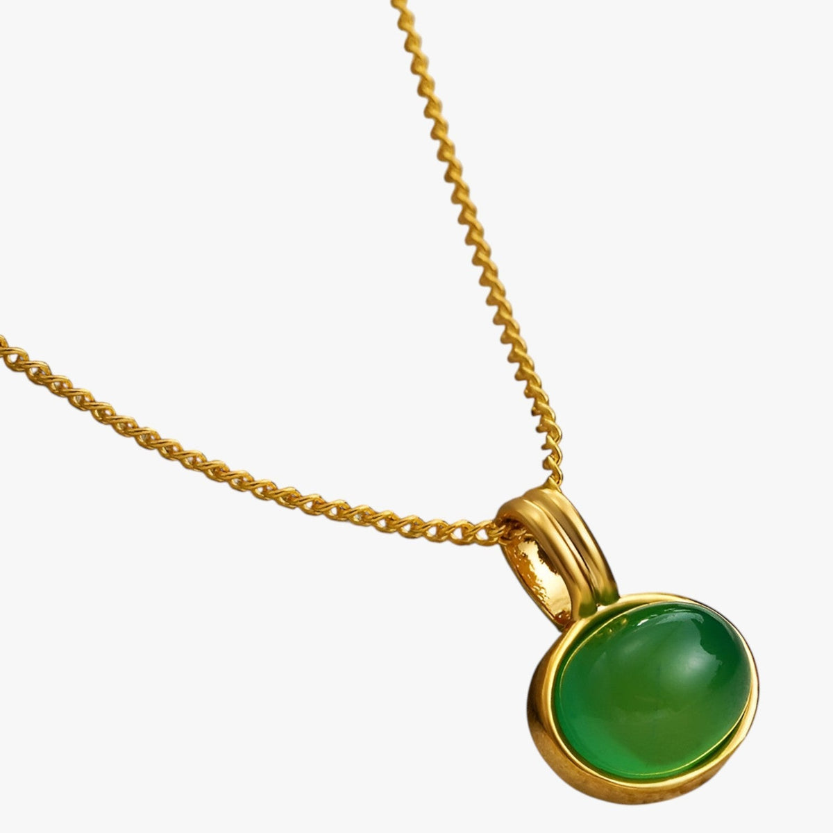 Vintage Necklace with Tiger's Eye Stone Pendant