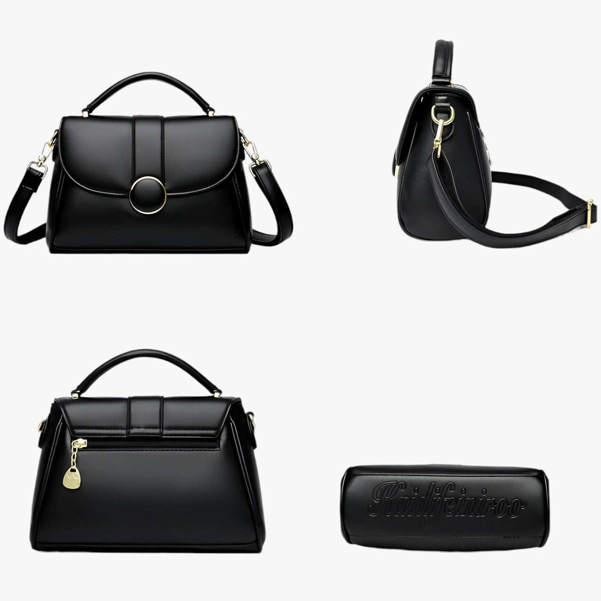 Compact Clean-Lined Lightweight Everyday Shoulder Bag