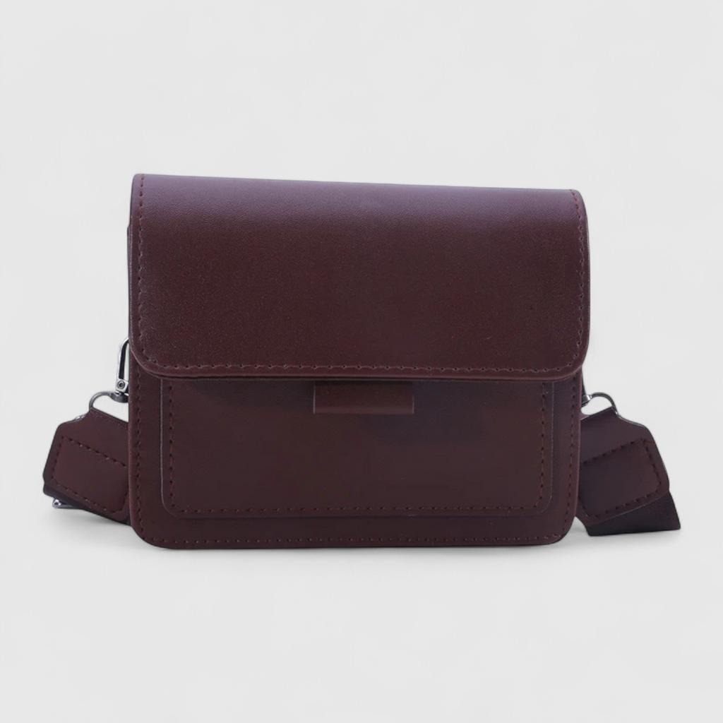 Slim Retro Shoulder Bag with Wide Comfortable Strap