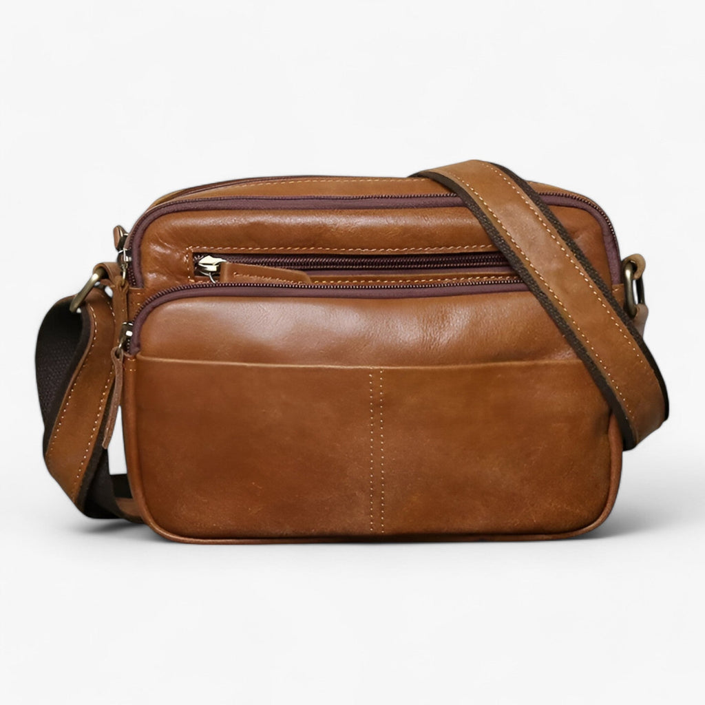 Premium Matte Leather Brown Everyday Shoulder Bag