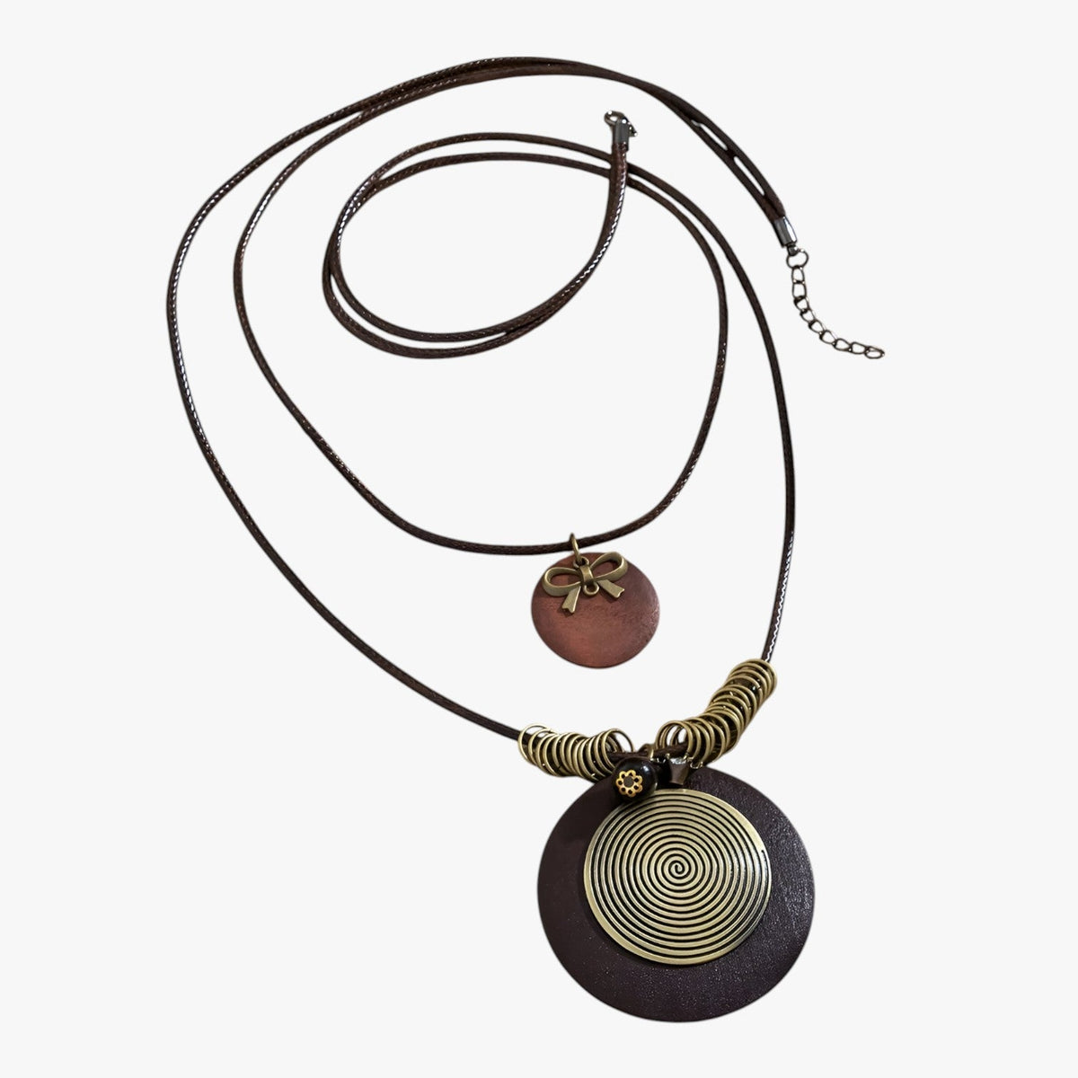 Kabelketting met vintage-effect en hanger