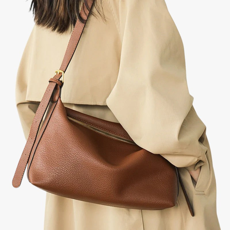 Versatile Structured Crossbody Bag, 32x12x21cm