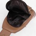 Moderne handsfree PU-leren borsttas voor dames
