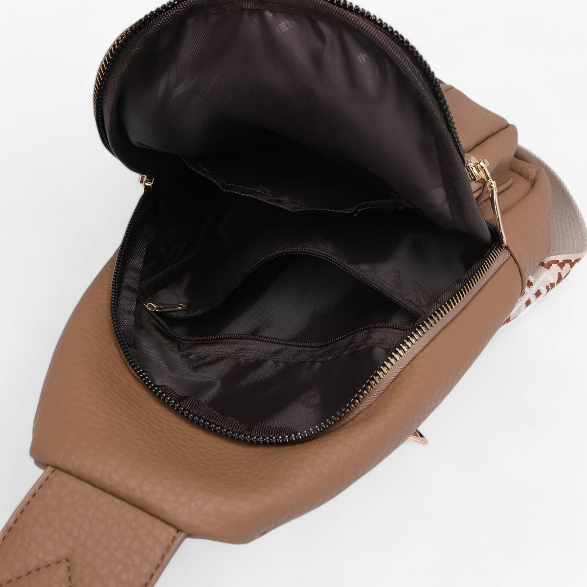 Moderne handsfree PU-leren borsttas voor dames