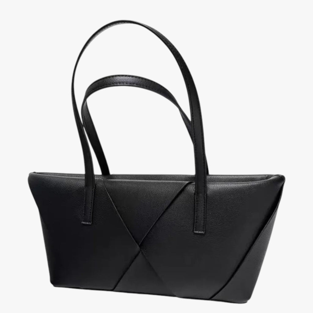 Structured Smooth Leather Minimalist Crossbody Bag