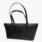 Structured Smooth Leather Minimalist Crossbody Bag
