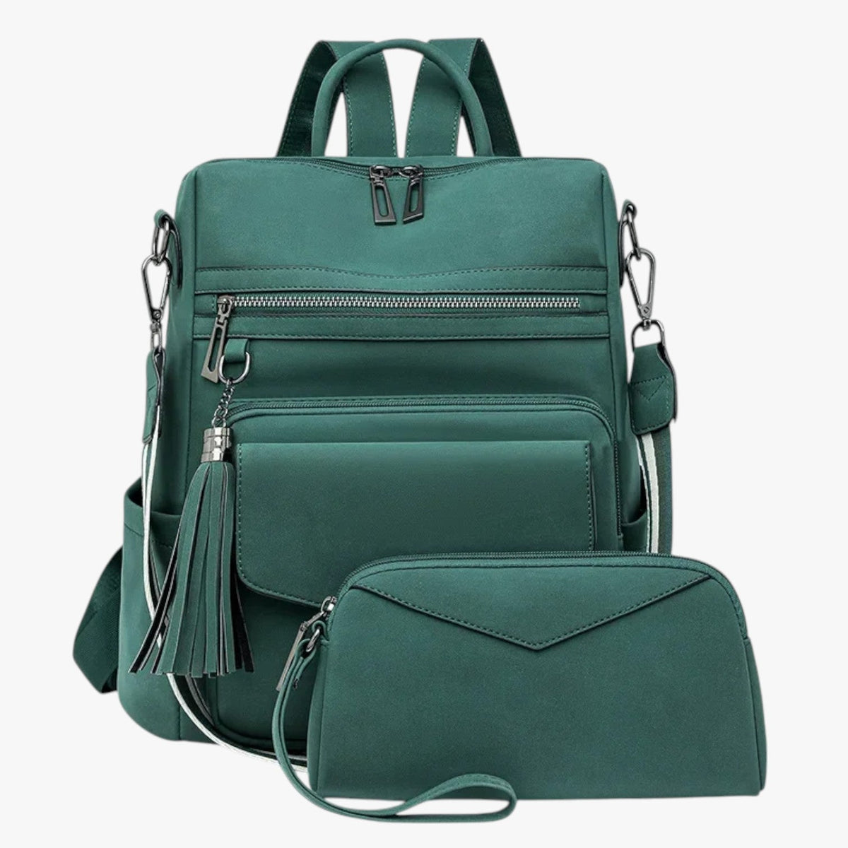 Elegant Soft Leather Backpack with Laptop Space
