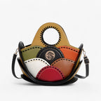 Large Leather Shoulder Bag with Multiple Storage Pockets