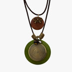 Kabelketting met vintage-effect en hanger