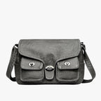 Retro-Style Soft PU Leather Lightweight Handbag