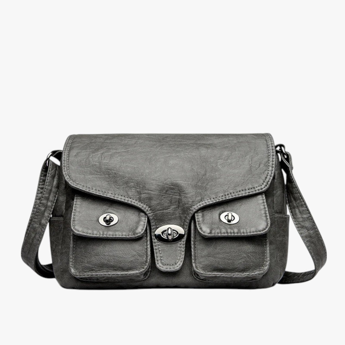 Retro-Style Soft PU Leather Lightweight Handbag