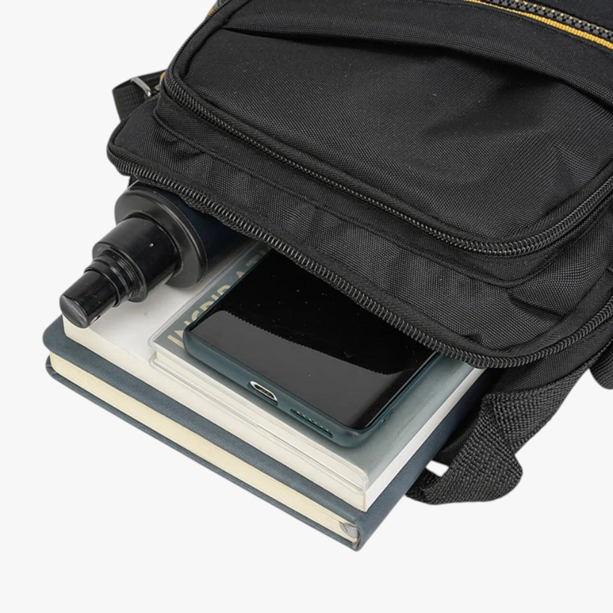 Men's Anti-Theft Travel Messenger Bag with Laptop Space