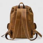 Premium Tanned Leather Backpack with Refined Finish
