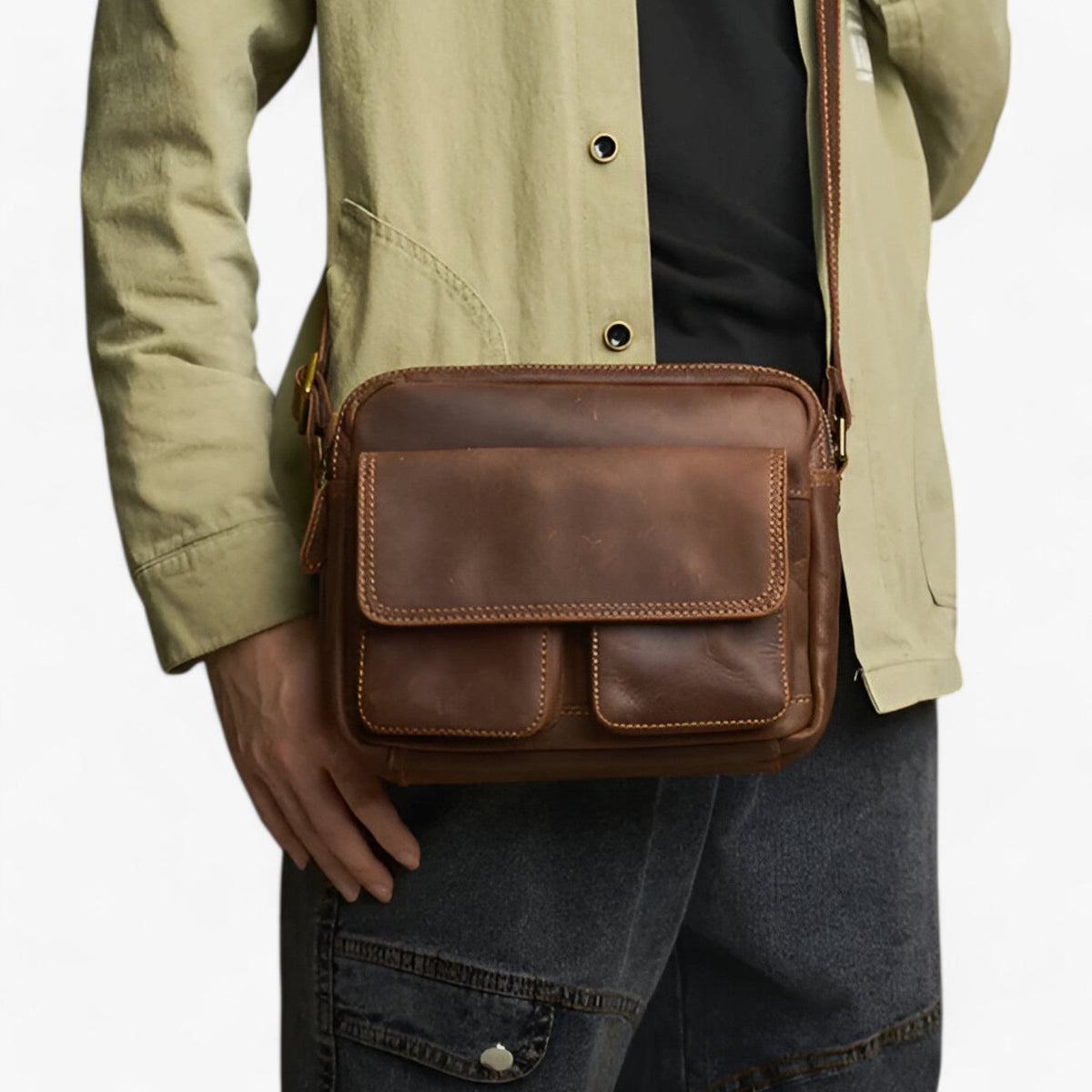 Men's Vintage-Style Elegant Messenger Bag