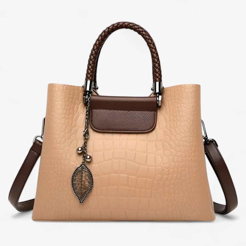 Soft Flexible Leather Two-Way Shoulder and Crossbody Bag