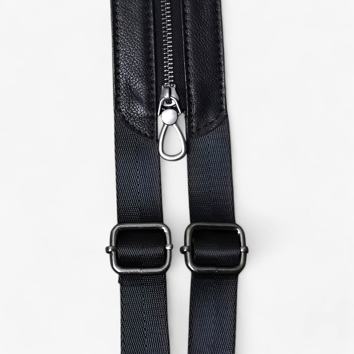 Men's Two-in-One Leather Chest Bag and Backpack