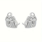 Hug Earrings in Three Metal Finishes