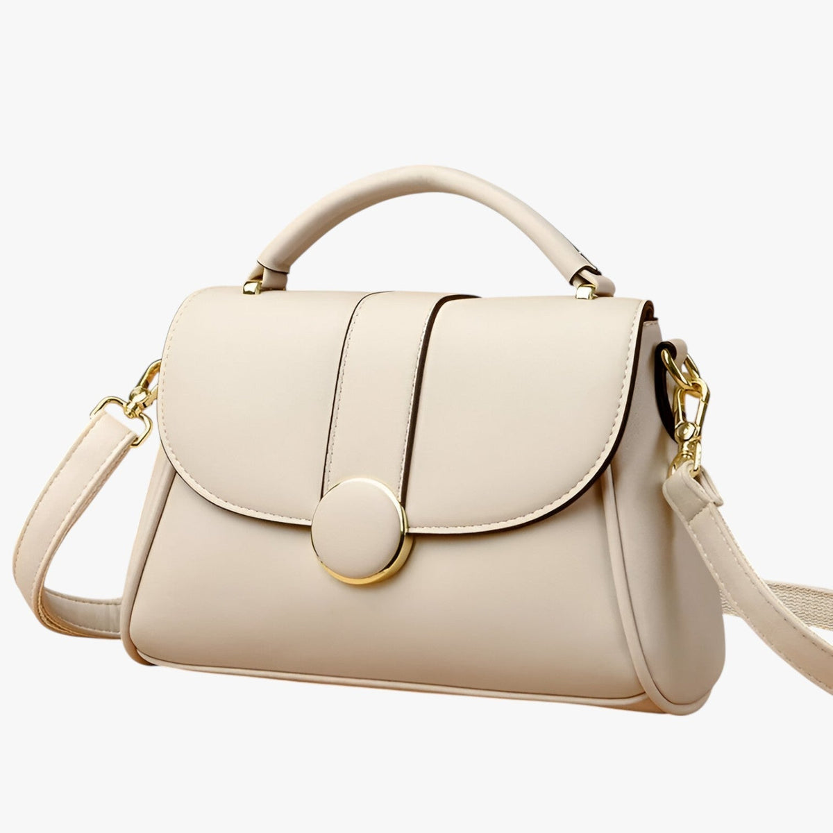 Compact Clean-Lined Lightweight Everyday Shoulder Bag