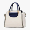 Chic Contrast-Colour Professional Work Handbag