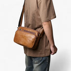 Premium Matte Leather Brown Everyday Shoulder Bag