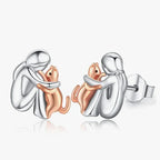 Cat Hug Earrings in Three Styles