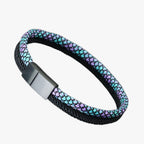 Tweekleurige paracord-armband met magneetsluiting