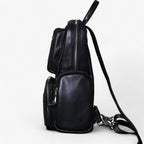 Men's Two-in-One Leather Chest Bag and Backpack