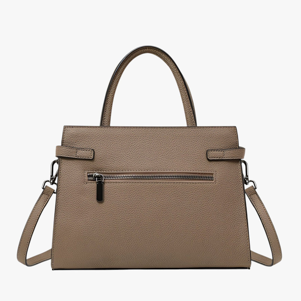 Genuine Cowhide Leather Slim Everyday Handbag
