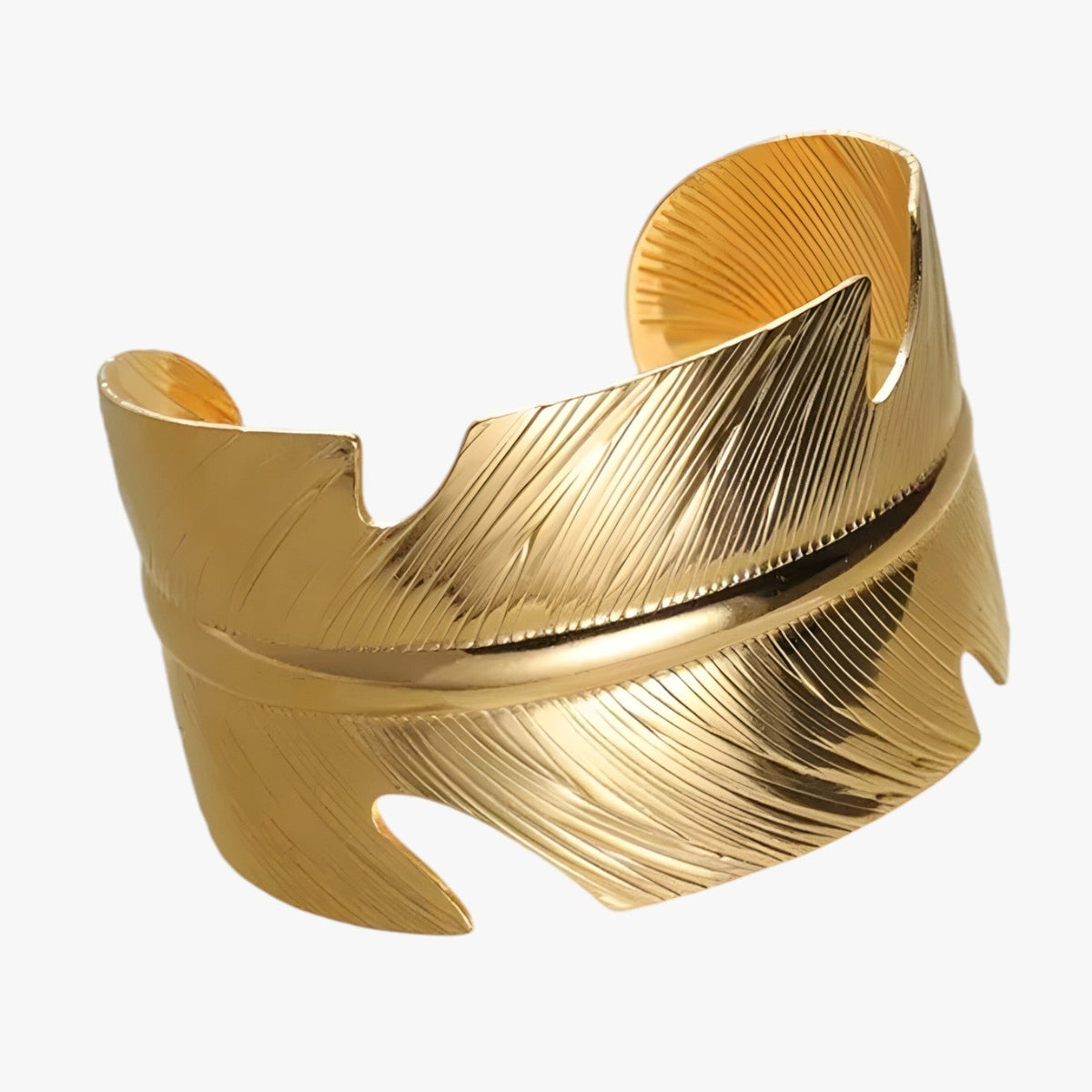 Adjustable Open Cuff Bracelet in Stainless Steel