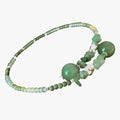 Jade Bead Choker in Soft Green