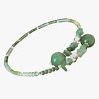 Jade Bead Choker in Soft Green