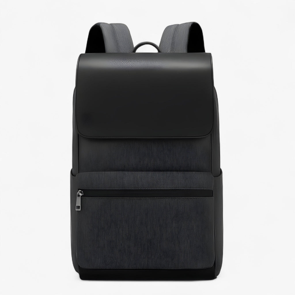 Matte Black Shock-Resistant Hard Shell Laptop Backpack
