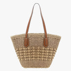 Women's Lightweight Woven Straw Summer Shoulder Bag