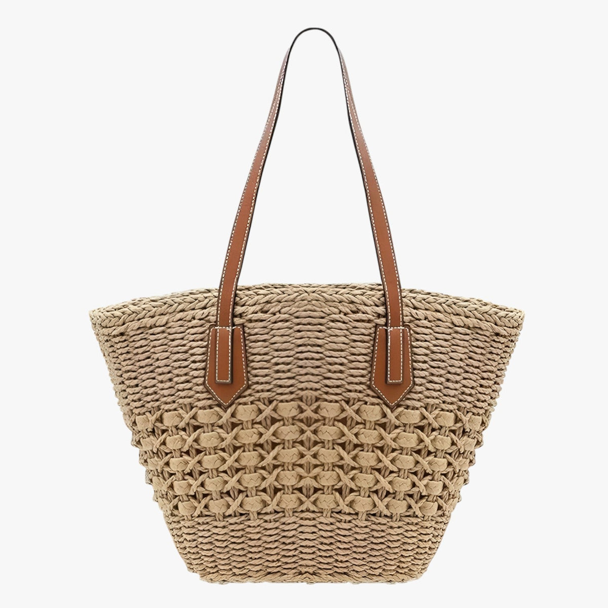 Women's Lightweight Woven Straw Summer Shoulder Bag