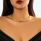 Gladde draadchoker in goudkleur