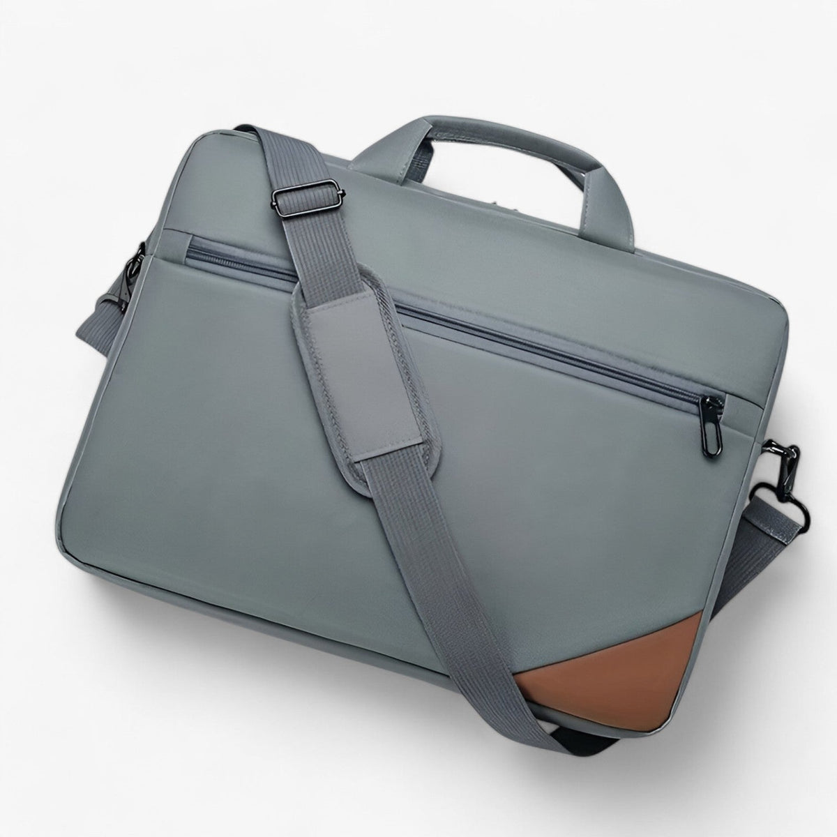 Compacte moderne laptoptas met grote inhoud in vijf kleuren