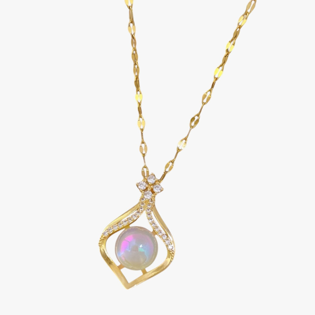 Parelketting met zeemeermin-geïnspireerde details