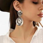 Cowboy Hat Earrings in Gold-Tone