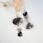 Asymmetric Dendrite Agate Earrings
