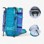 50L Waterproof Nylon Hiking Backpack with Rain Cover
