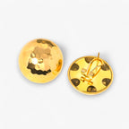 Classic Gold-Tone Earrings in Stainless Steel